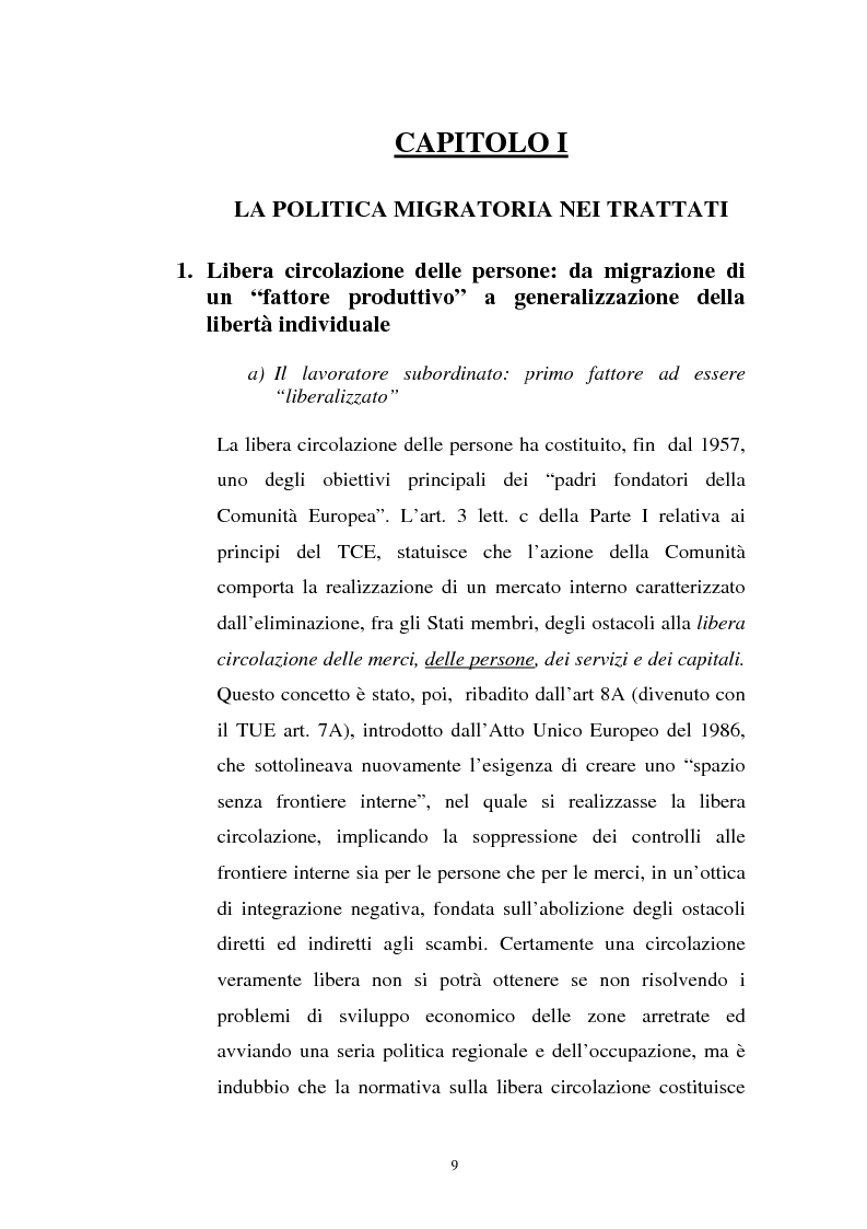 Anteprima della tesi: La politica migratoria dell'Unione Europea, Pagina 5