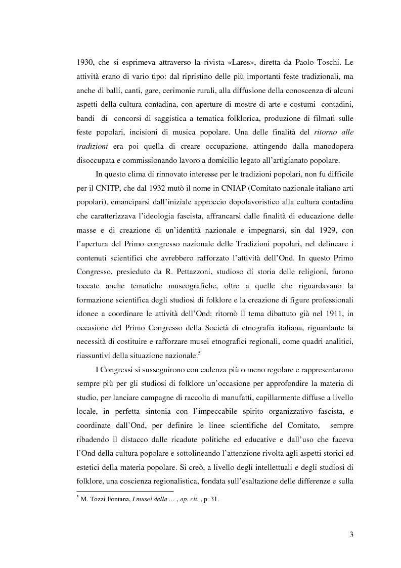 Anteprima della tesi: I percorsi del museo. Orientamenti della museografia demologica in Italia, Pagina 8