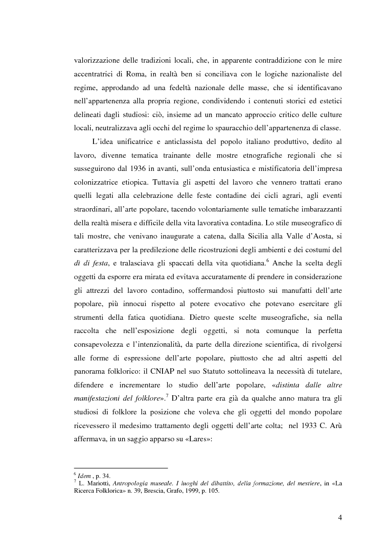 Anteprima della tesi: I percorsi del museo. Orientamenti della museografia demologica in Italia, Pagina 9