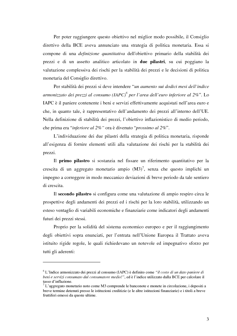 Anteprima della tesi: Bilancio di un Triennio di Euro, Pagina 2