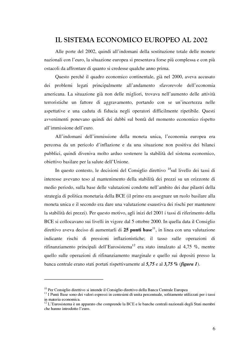 Anteprima della tesi: Bilancio di un Triennio di Euro, Pagina 5