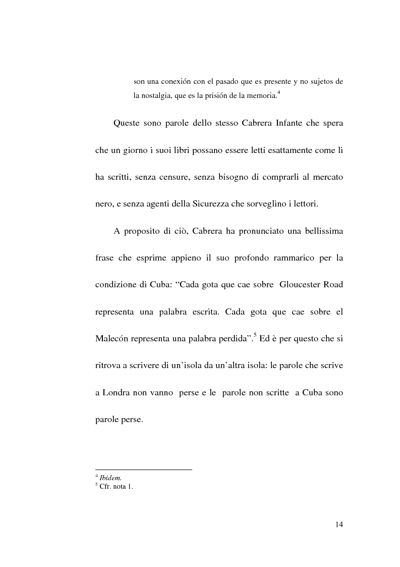 Anteprima della tesi: Tres Tristes Tigres di Guillermo Cabrera Infante: un'opera singolare della narrativa ispano-americana, Pagina 12