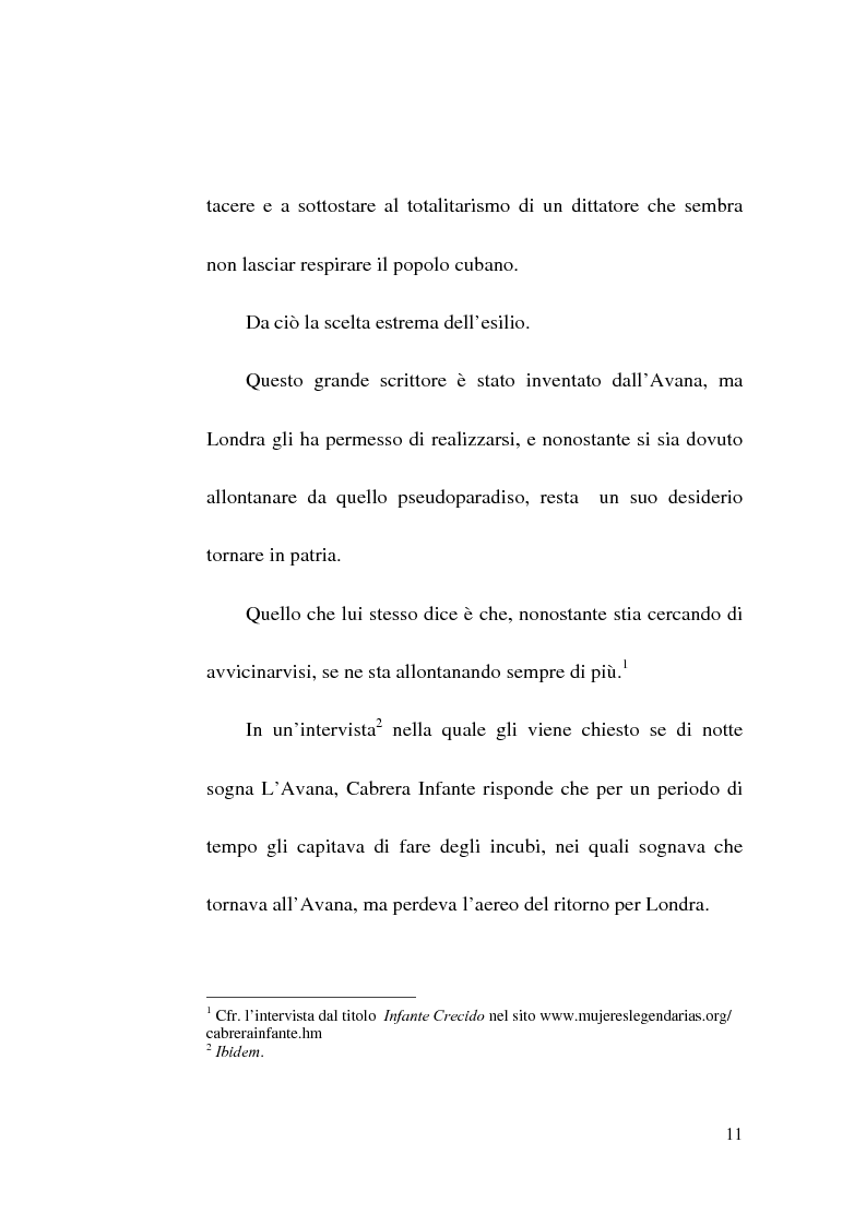 Anteprima della tesi: Tres Tristes Tigres di Guillermo Cabrera Infante: un'opera singolare della narrativa ispano-americana, Pagina 9