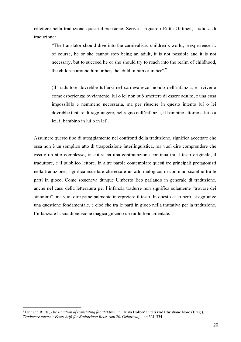 Anteprima della tesi: Il mondo magico del bambino e la traduzione dei nomi in Harry Potter, Pagina 13