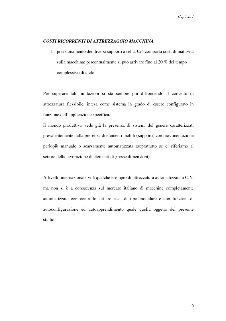 Anteprima della tesi: Progettazione di un attrezzo di posizionamento a controllo automatico per la lavorazione di pannelli aeronautici, Pagina 6