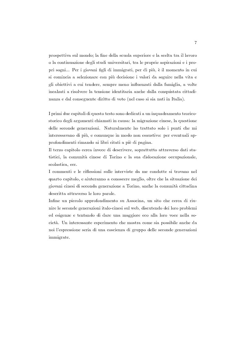 Anteprima della tesi: Cinesi di seconda generazione a Torino, Pagina 4