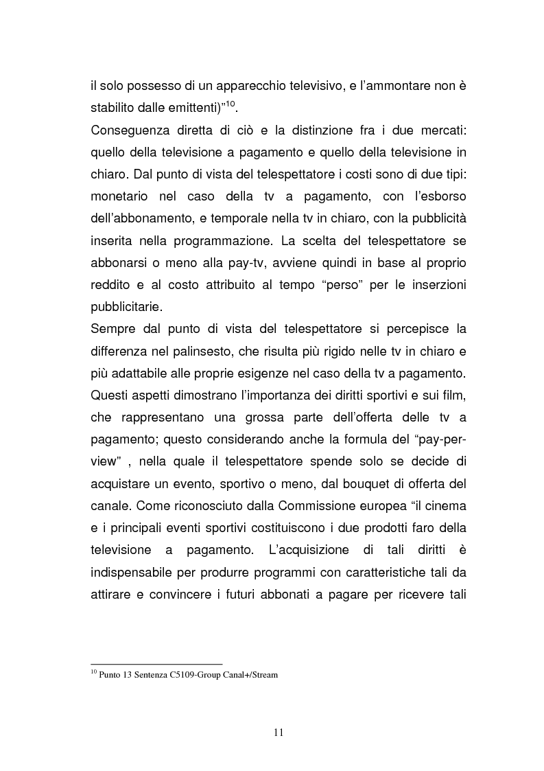 Anteprima della tesi: I diritti televisivi nel calcio: dalla nascita allo sviluppo, Pagina 11