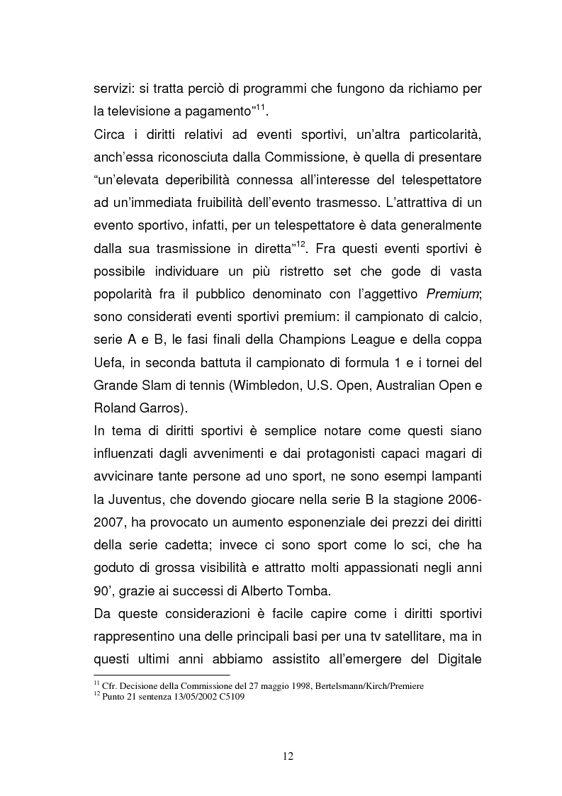 Anteprima della tesi: I diritti televisivi nel calcio: dalla nascita allo sviluppo, Pagina 12