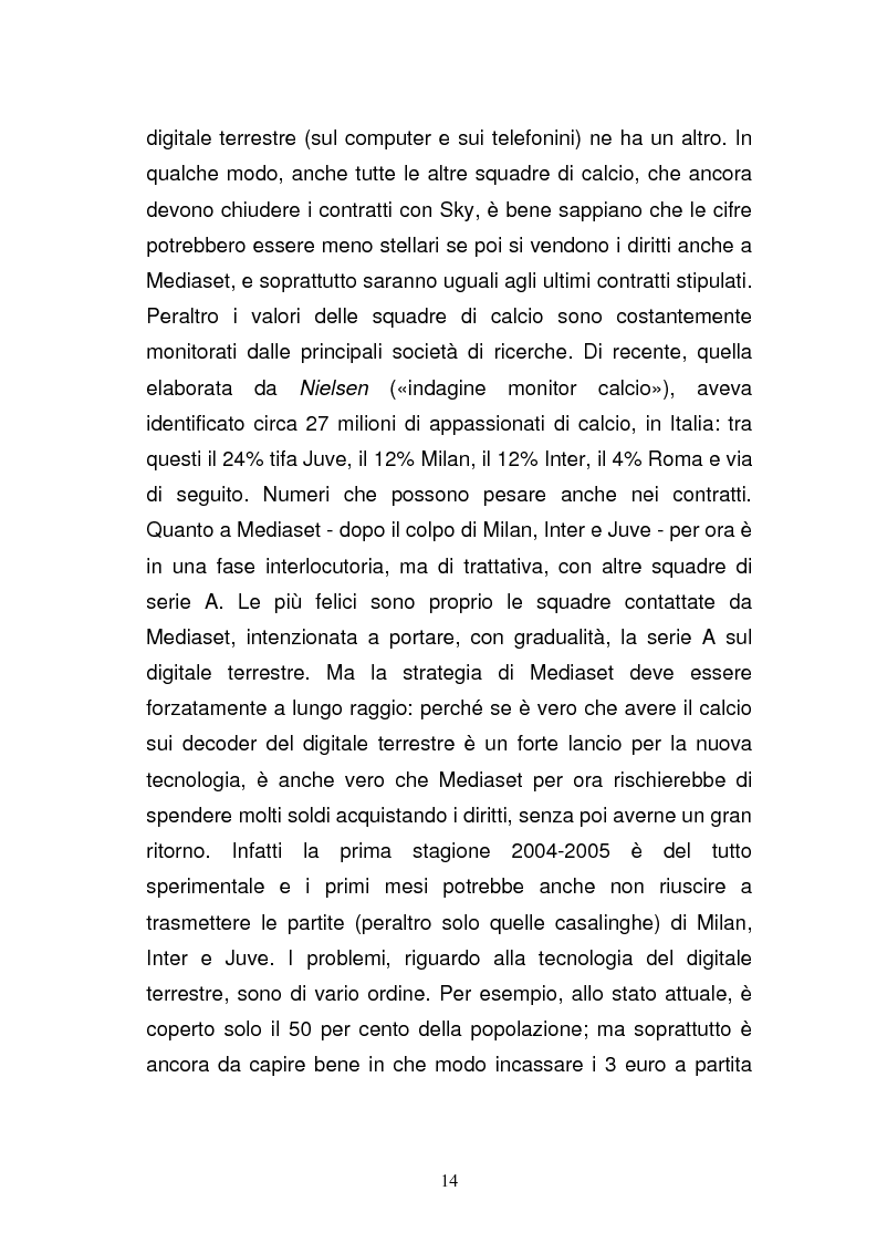Anteprima della tesi: I diritti televisivi nel calcio: dalla nascita allo sviluppo, Pagina 14