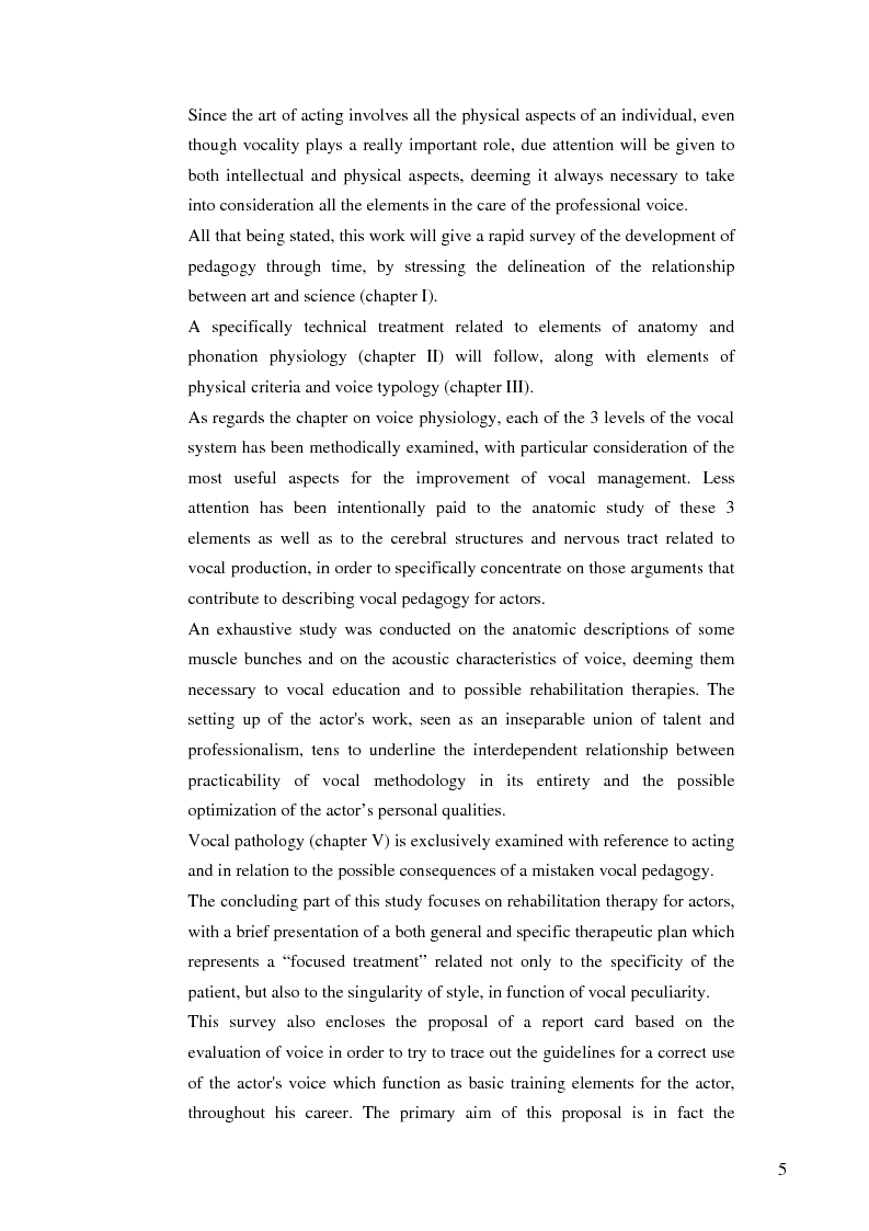 Anteprima della tesi: Actor-specific vocal pedagogy and rehabilitation therapy, Pagina 2