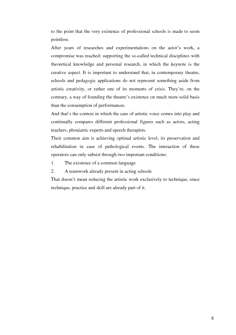 Anteprima della tesi: Actor-specific vocal pedagogy and rehabilitation therapy, Pagina 5