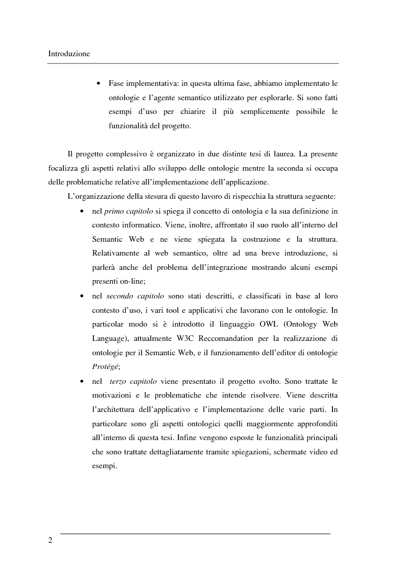 Anteprima della tesi: Progettazione e relizzazione di un'applicazione semantica per il controllo e la gestione di informazioni turistiche: l'aspetto delle ontologie., Pagina 2