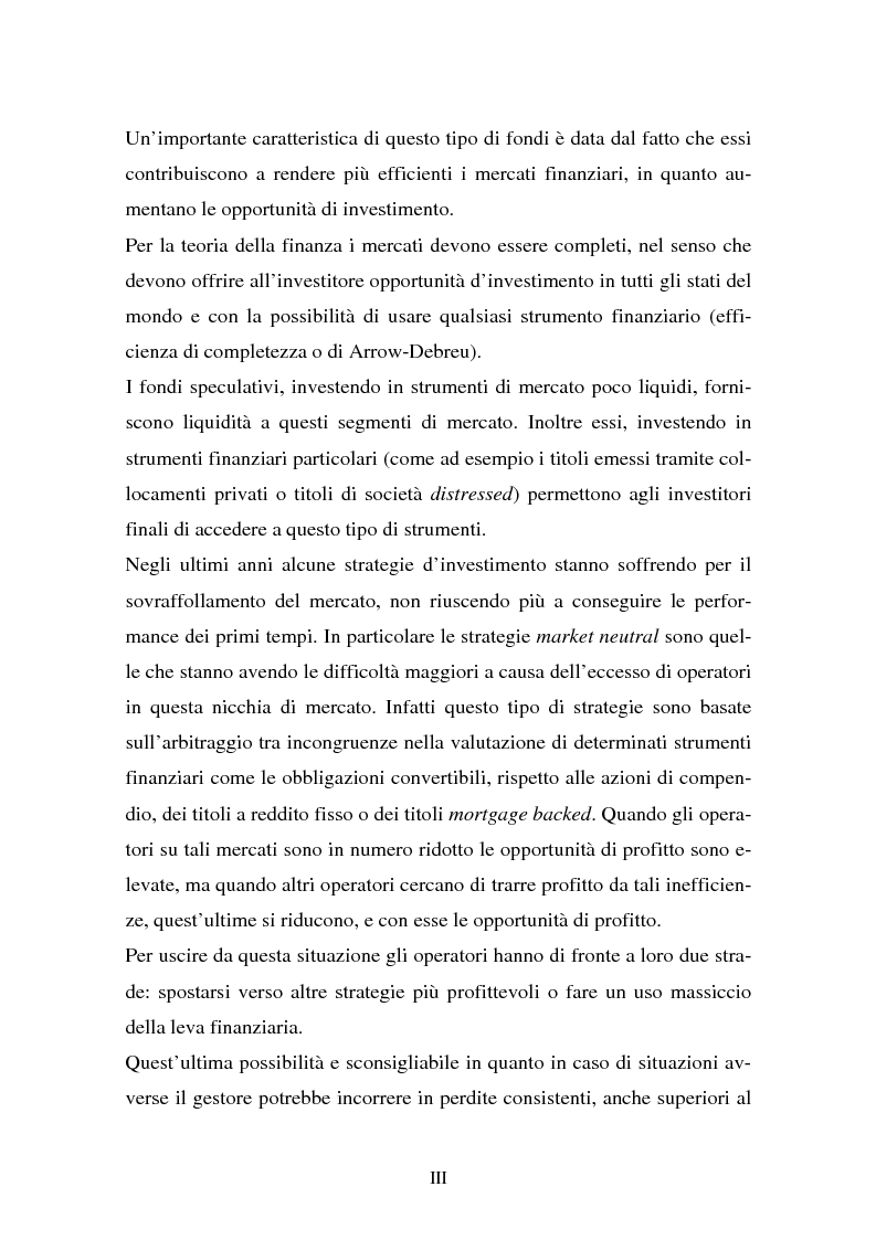 Anteprima della tesi: Lo sviluppo dei fondi speculativi in Italia, Pagina 3