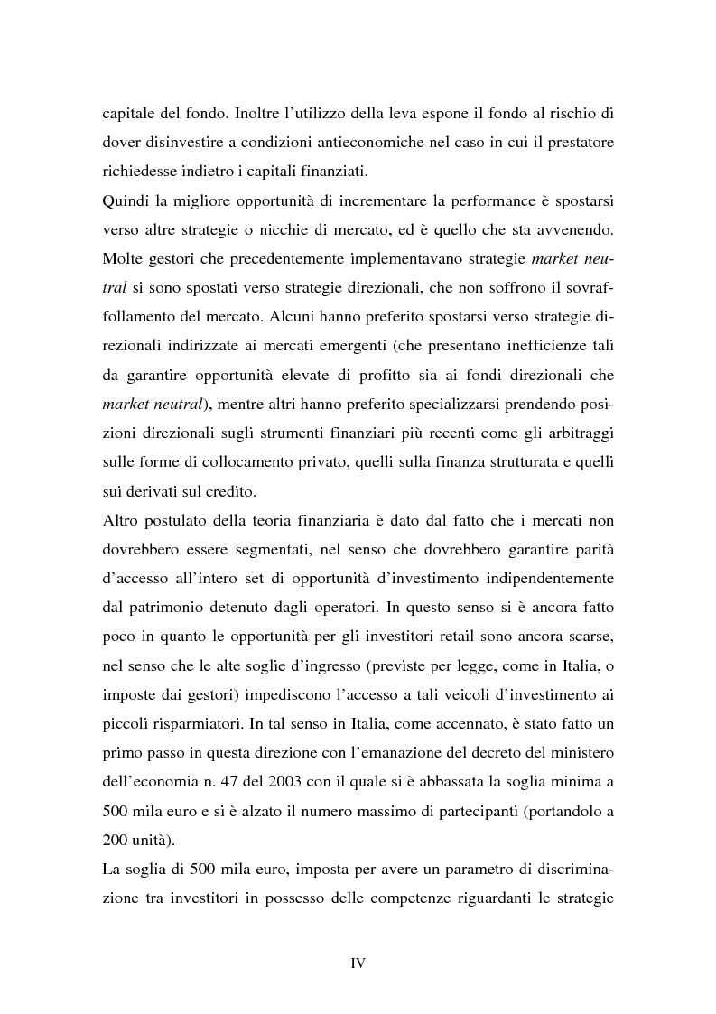 Anteprima della tesi: Lo sviluppo dei fondi speculativi in Italia, Pagina 4
