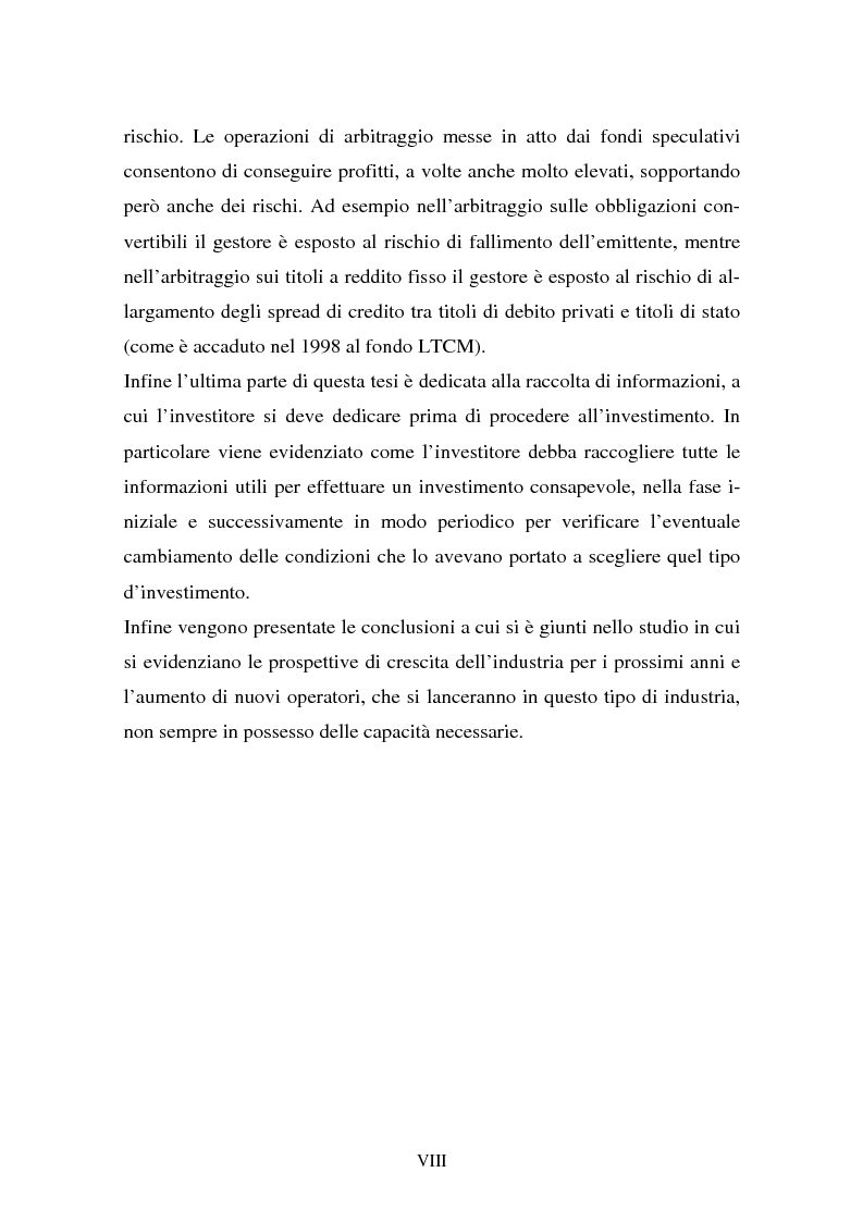 Anteprima della tesi: Lo sviluppo dei fondi speculativi in Italia, Pagina 8