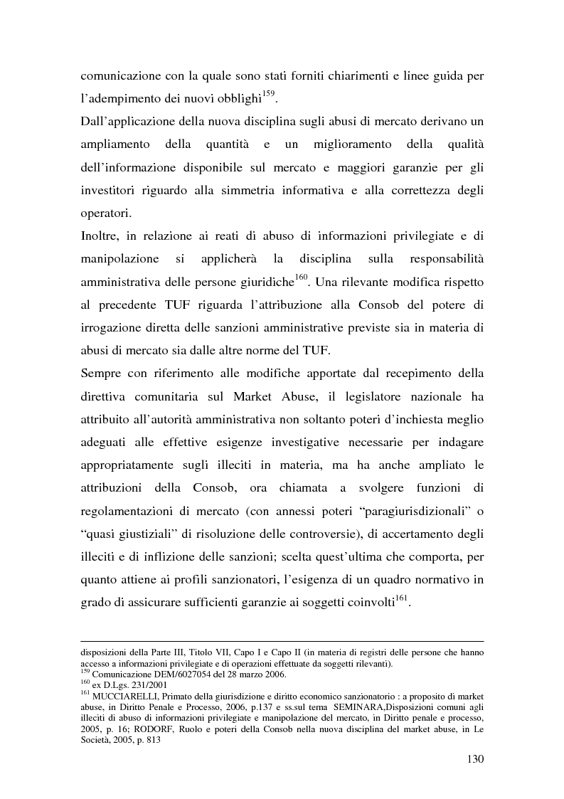 Anteprima della tesi: L'azione europea per la tutela del mercato dei capitali nella direttiva Market Abuse. Riflessi su imprese, investitori e regolatori, Pagina 14