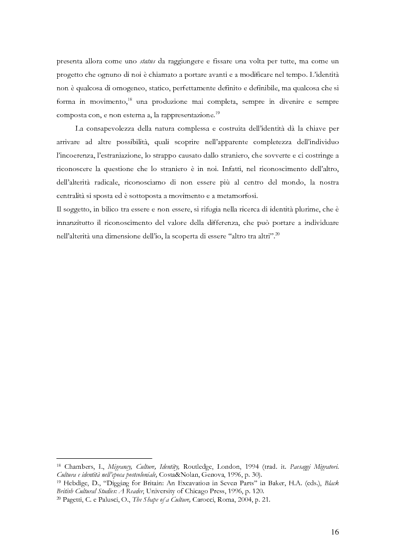 Anteprima della tesi: Identità migranti di seconda generazione nell'Inghilterra contemporanea: letteratura e cinema, Pagina 13
