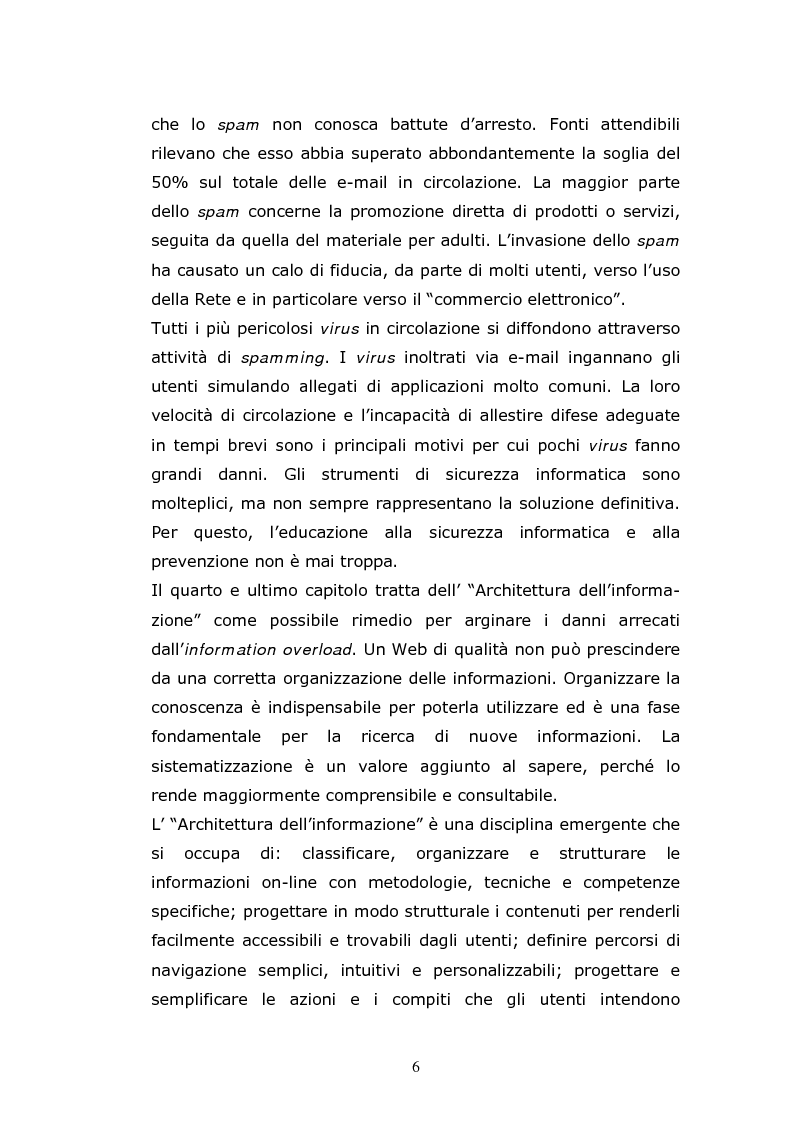 Anteprima della tesi: Information overload e digital trash: un'analisi dell'inquinamento informativo in Rete, Pagina 6