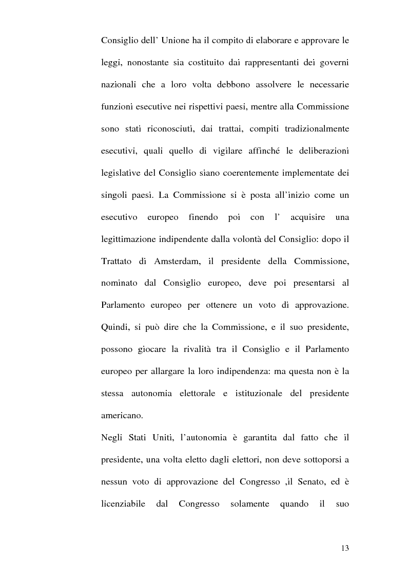 Anteprima della tesi: Il Parlamento: una comparazione tra il sistema statunitense e l'Unione Europea, Pagina 11