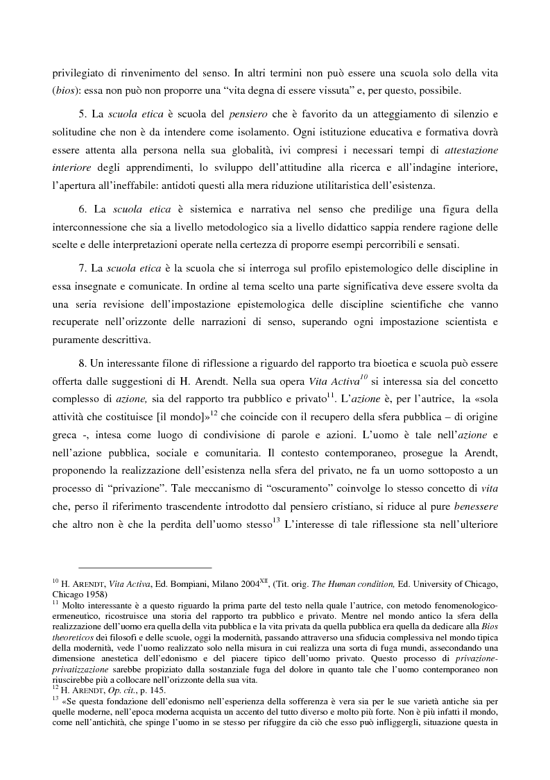 Anteprima della tesi: Bioetica e scuola. La ricerca, il contesto, le prospettive, Pagina 11