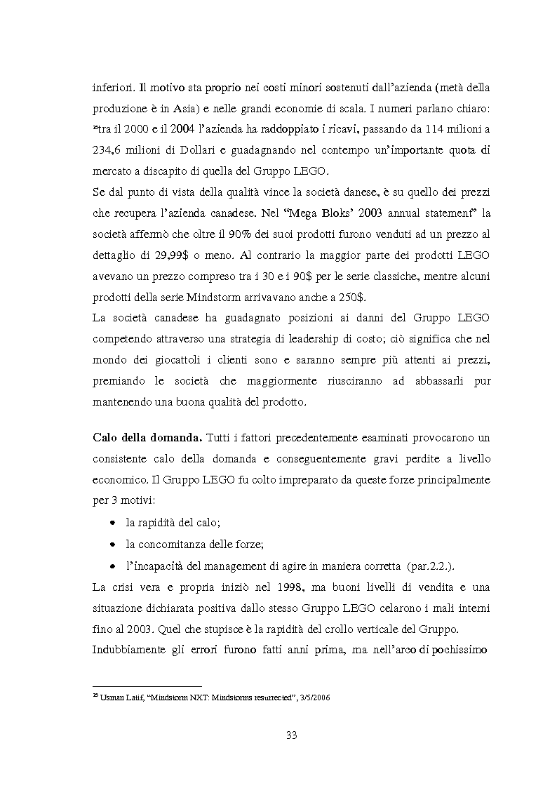 Anteprima della tesi: Analisi della strategia di turnaround: il caso Gruppo LEGO, Pagina 14