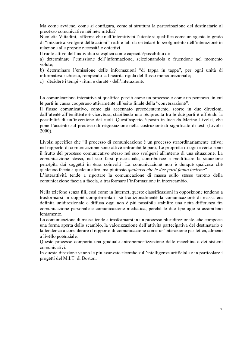 Anteprima della tesi: Il telefono cellulare e le nuove frontiere: la tecnologia Wap e i-Mode, Pagina 5