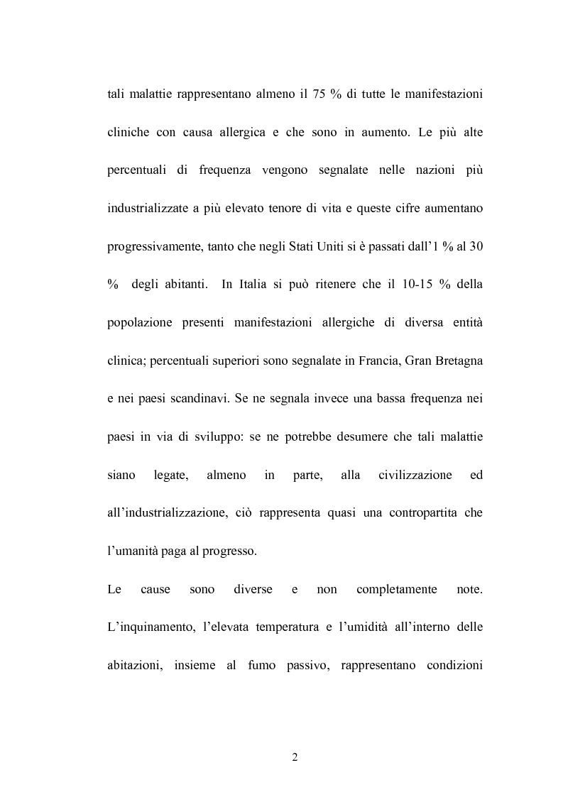 Anteprima della tesi: Desloratadina: un nuovo approccio terapeutico nel trattamento dell'orticaria cronica idiopatica, Pagina 2