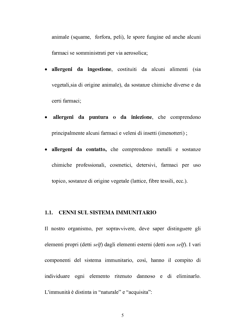 Anteprima della tesi: Desloratadina: un nuovo approccio terapeutico nel trattamento dell'orticaria cronica idiopatica, Pagina 5