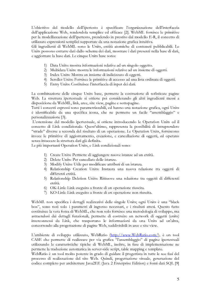 Anteprima della tesi: Progettazione e Realizzazione CMS Con Metodologia WEBML, Pagina 4