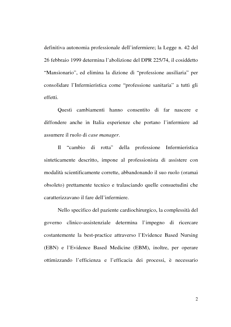 Anteprima della tesi: Il governo clinico-assistenziale del paziente cardiochirurgico, Pagina 2