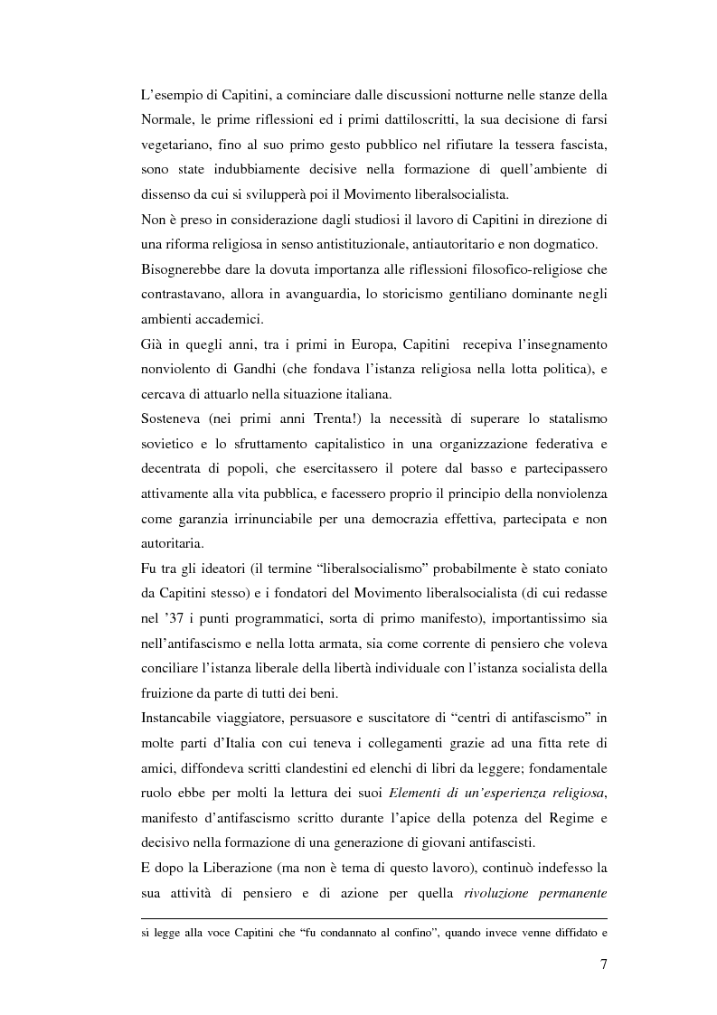 Anteprima della tesi: L'antifascismo di Aldo Capitini nel periodo storico dal 1931 al 1943, Pagina 5