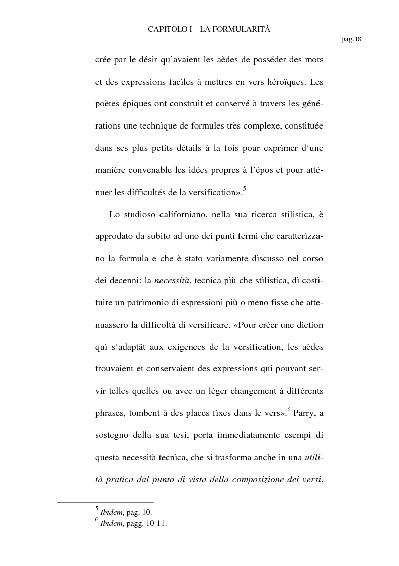 Anteprima della tesi: La formularità in Ennio, Pagina 9