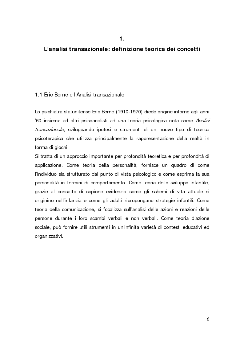Anteprima della tesi: L'Analisi transazionale e la scrittura creativa, Pagina 3