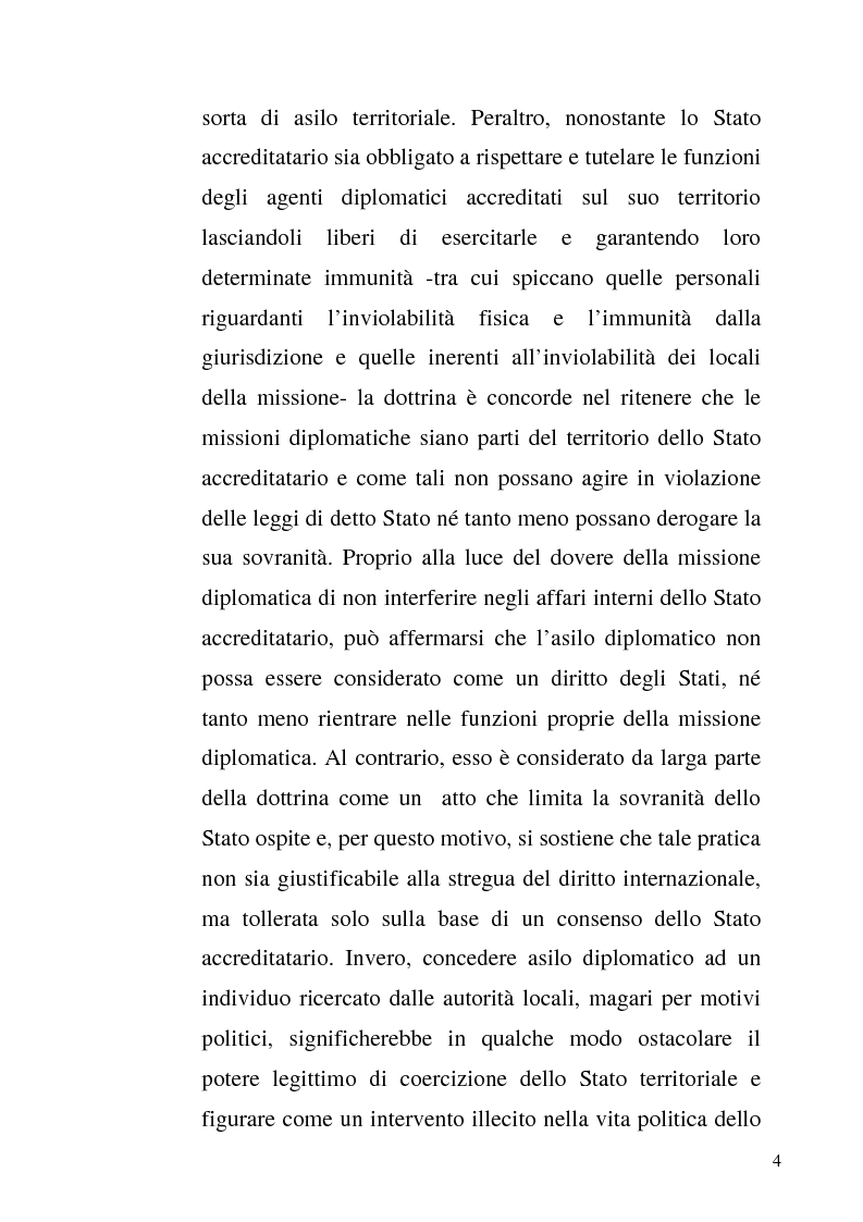Anteprima della tesi: L'asilo diplomatico, Pagina 2