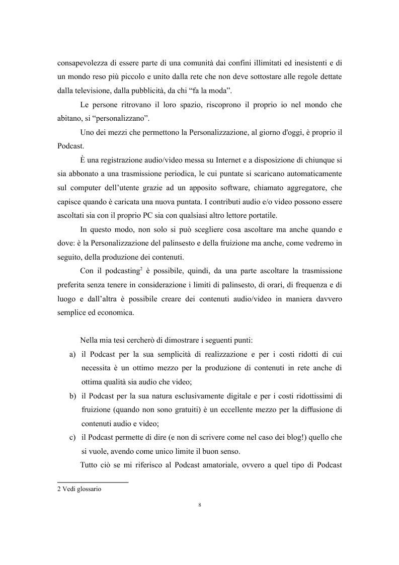 Anteprima della tesi: Il Podcast fra commerciale e amatoriale, Pagina 2