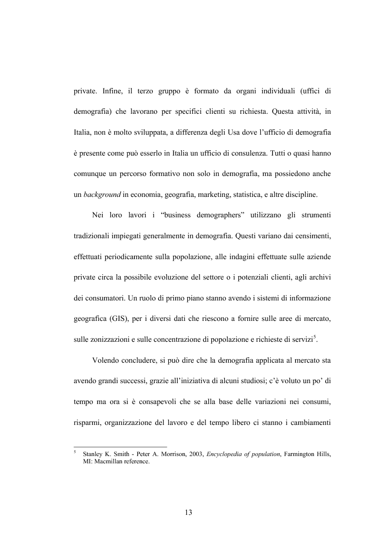 Anteprima della tesi: La business demography nelle strategie di mercato delle aziende di credito, Pagina 10