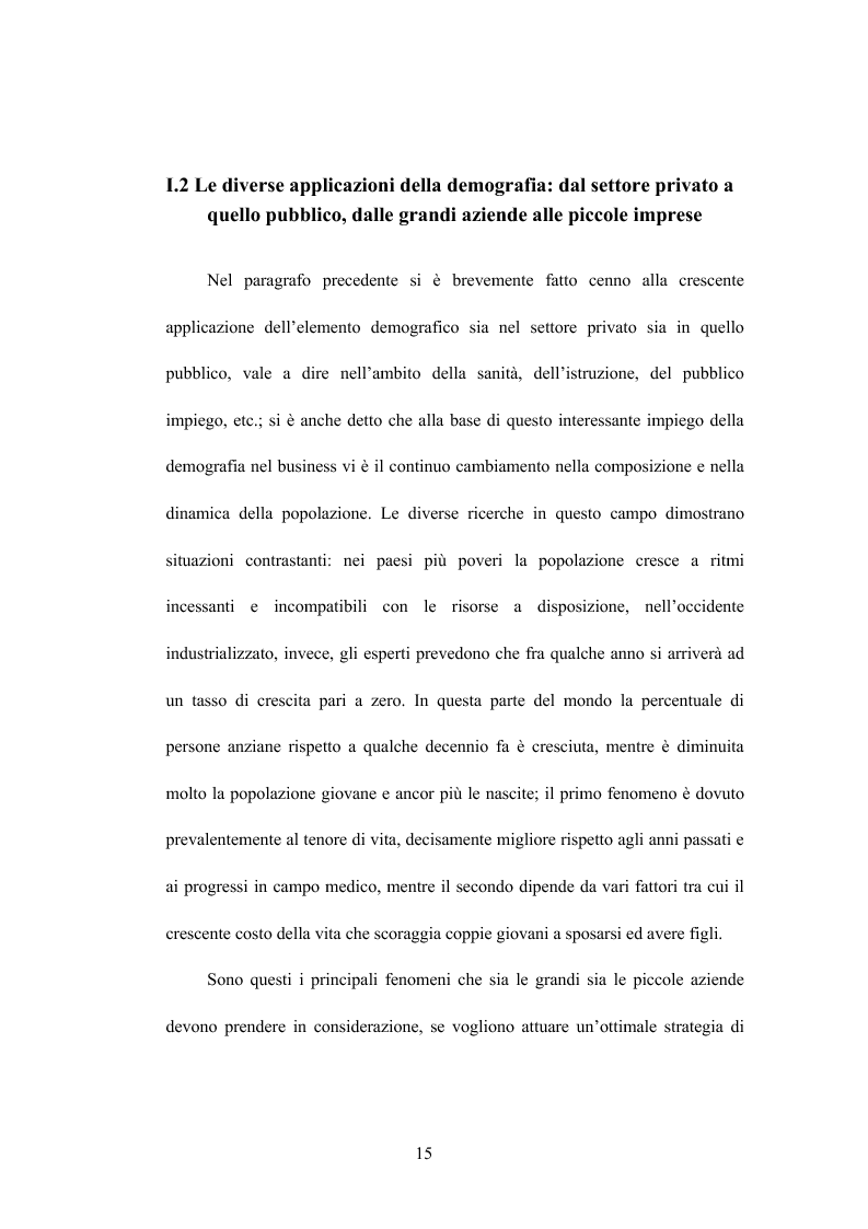 Anteprima della tesi: La business demography nelle strategie di mercato delle aziende di credito, Pagina 12