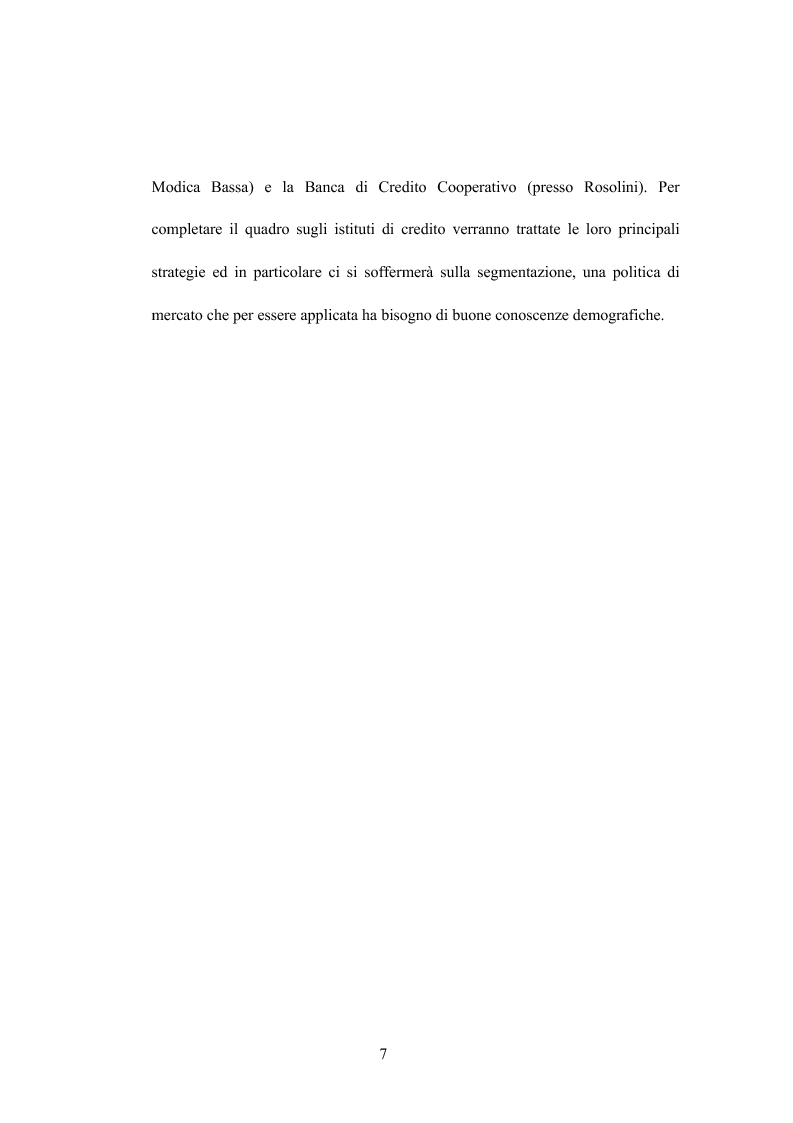 Anteprima della tesi: La business demography nelle strategie di mercato delle aziende di credito, Pagina 4
