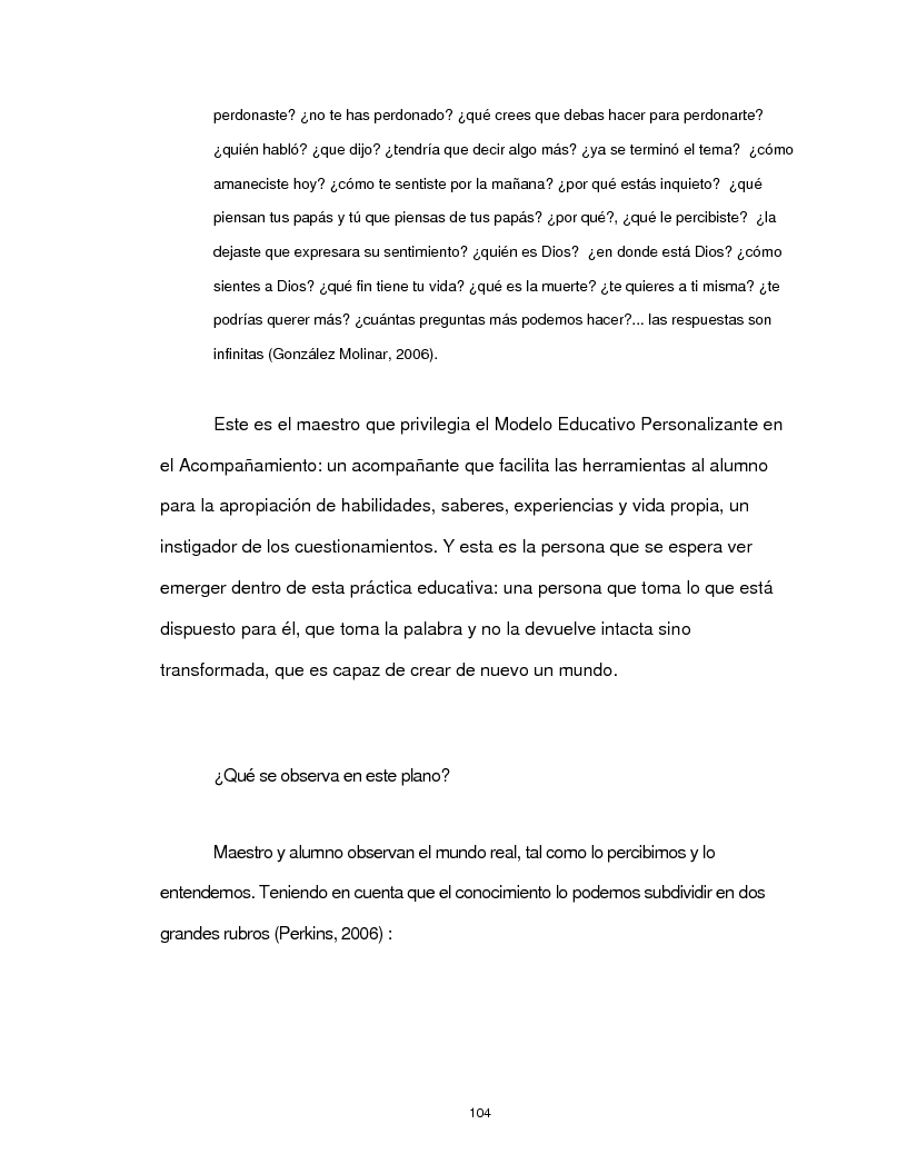 Anteprima della tesi: Modelo educativo personalizante en el acompañamiento, Pagina 10