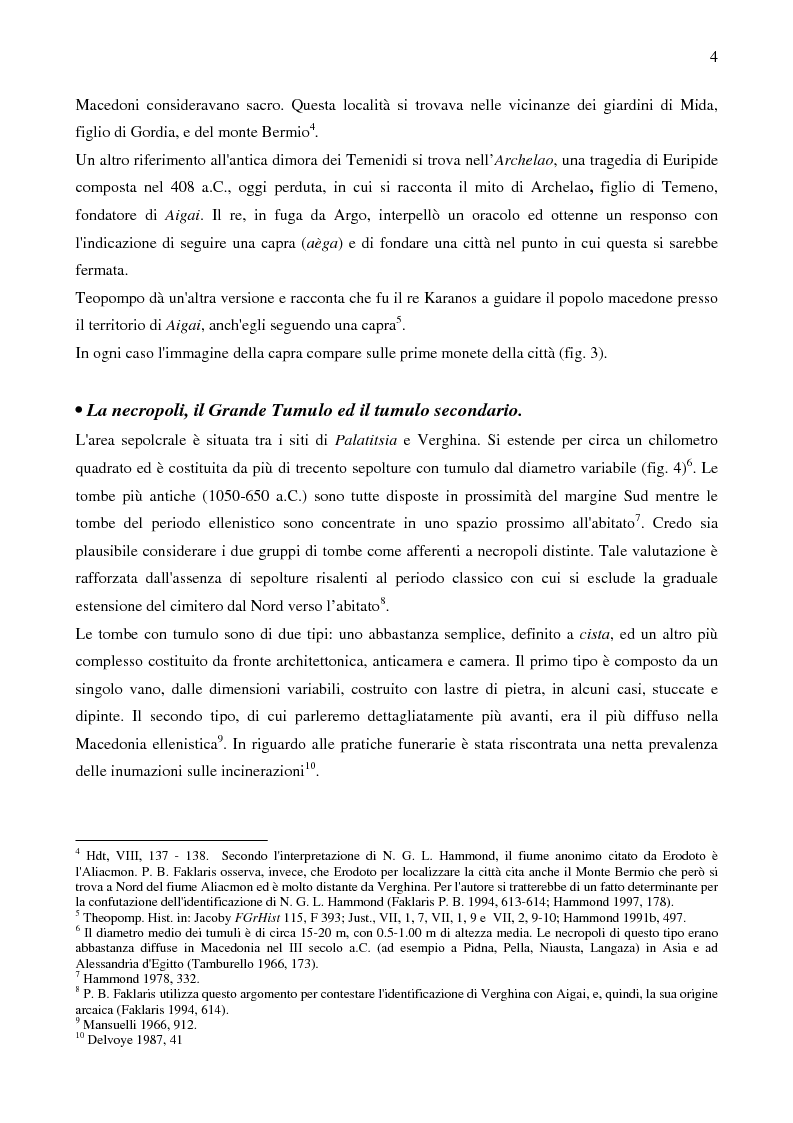 Anteprima della tesi: La necropoli di Verghina e la pittura a fresco, Pagina 2