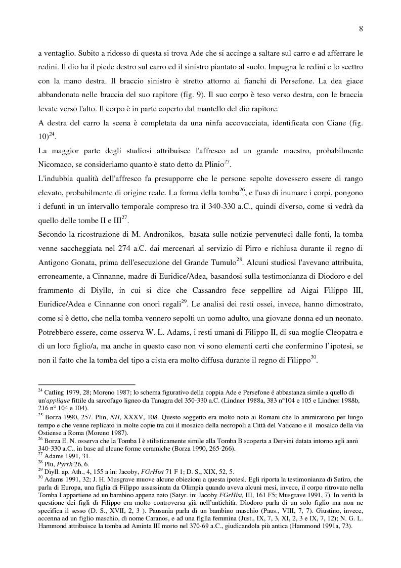 Anteprima della tesi: La necropoli di Verghina e la pittura a fresco, Pagina 6