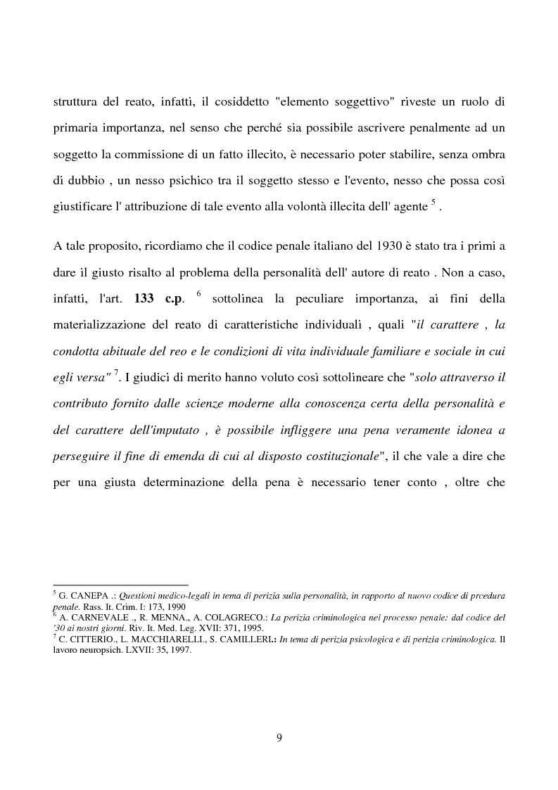 Anteprima della tesi: Presupposti teorici e politico-criminali dell'ospedale pscihiatrico giudiziario nel sistema penale, Pagina 5