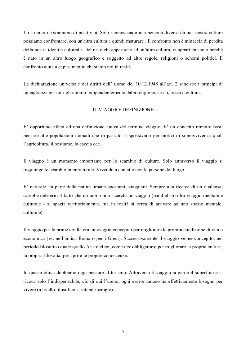 Anteprima della tesi: Le Ripercussioni Culturali del Turismo Internazionale, Pagina 3
