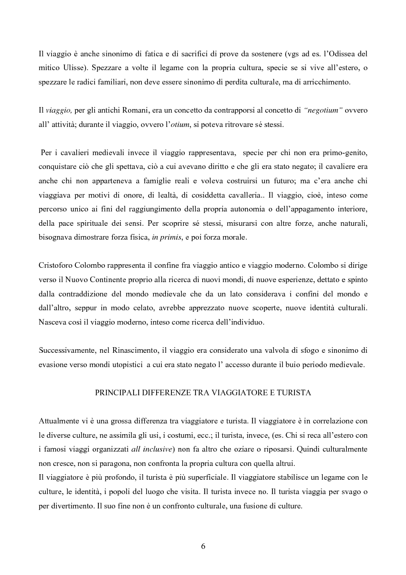 Anteprima della tesi: Le Ripercussioni Culturali del Turismo Internazionale, Pagina 4