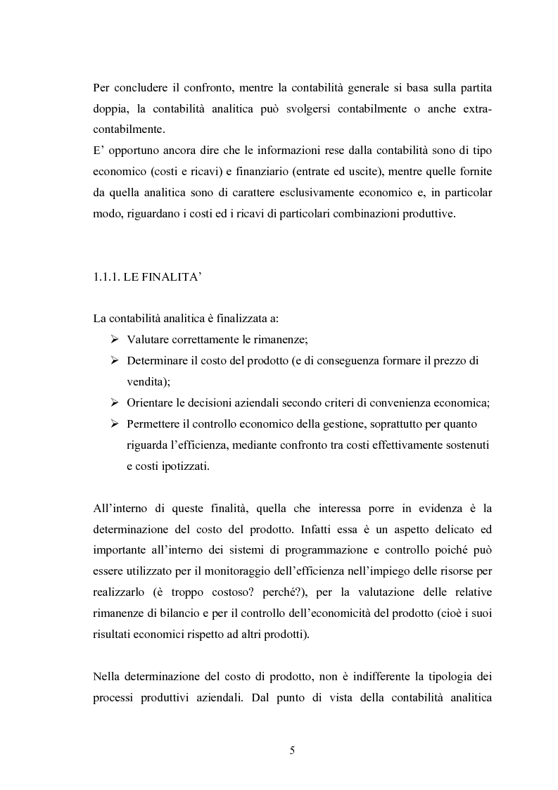Anteprima della tesi: La gestione strategica dei costi. Activity Based Costing, Pagina 5