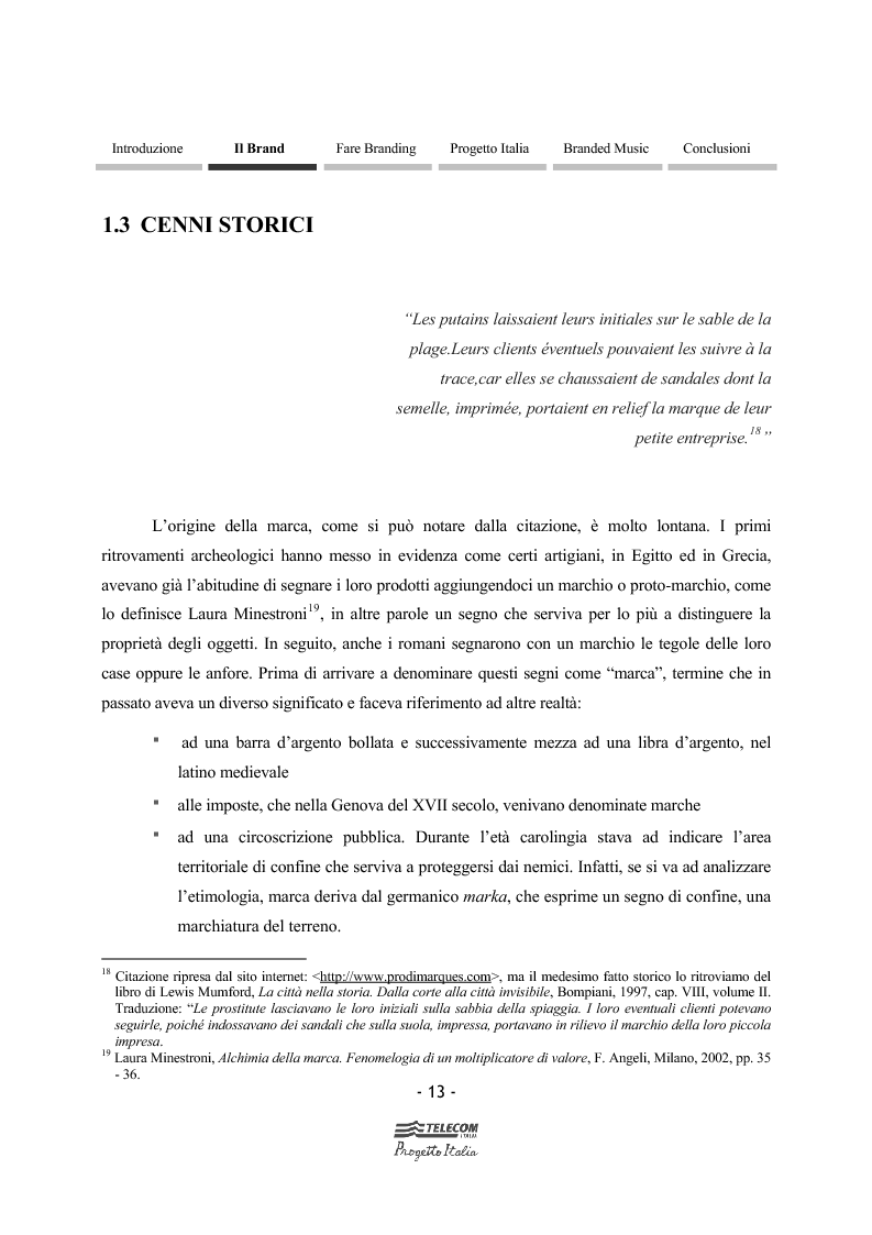 Anteprima della tesi: Impresa, cultura e branded music: l'esperienza di Telecom Progetto Italia, Pagina 12