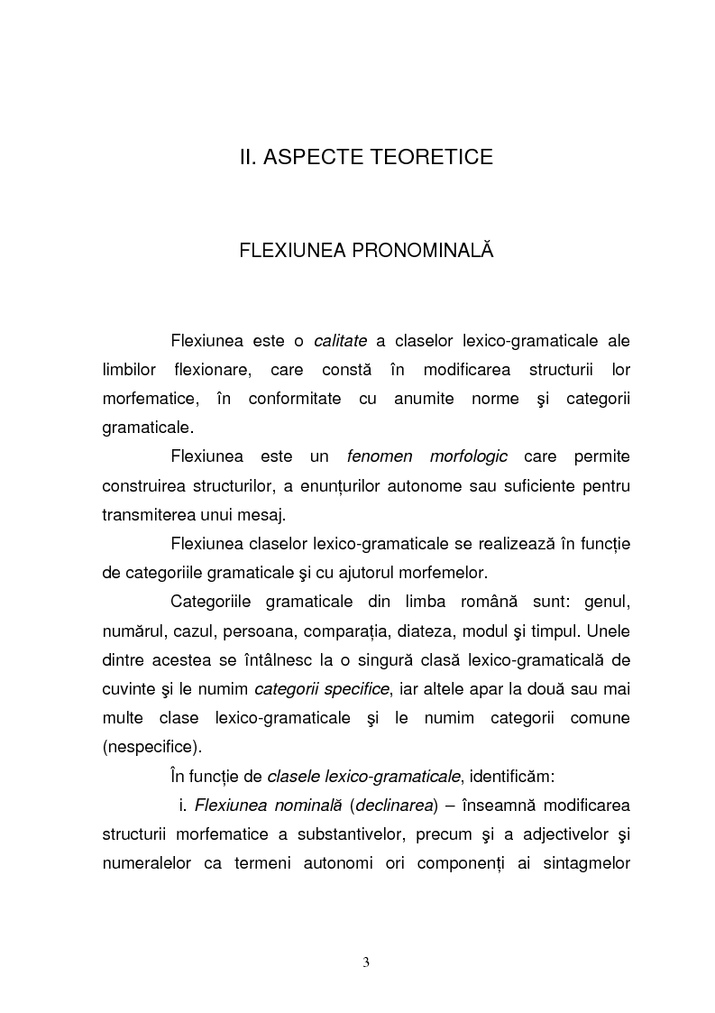 Anteprima della tesi: Pronumele nepersonale, Pagina 3