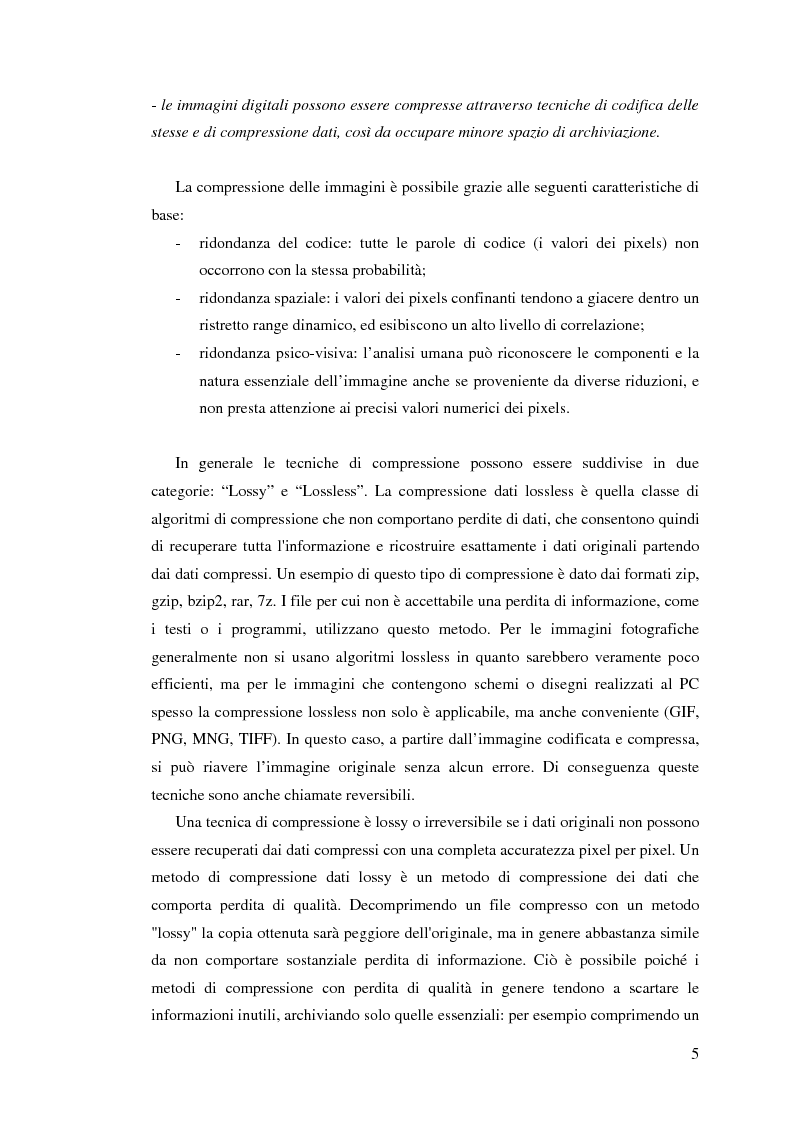 Anteprima della tesi: Elaborazione non lineare di immagini biomediche compresse mediante morfologia differenziale: studio dell'accuratezza e densità spettrale di potenza, Pagina 5