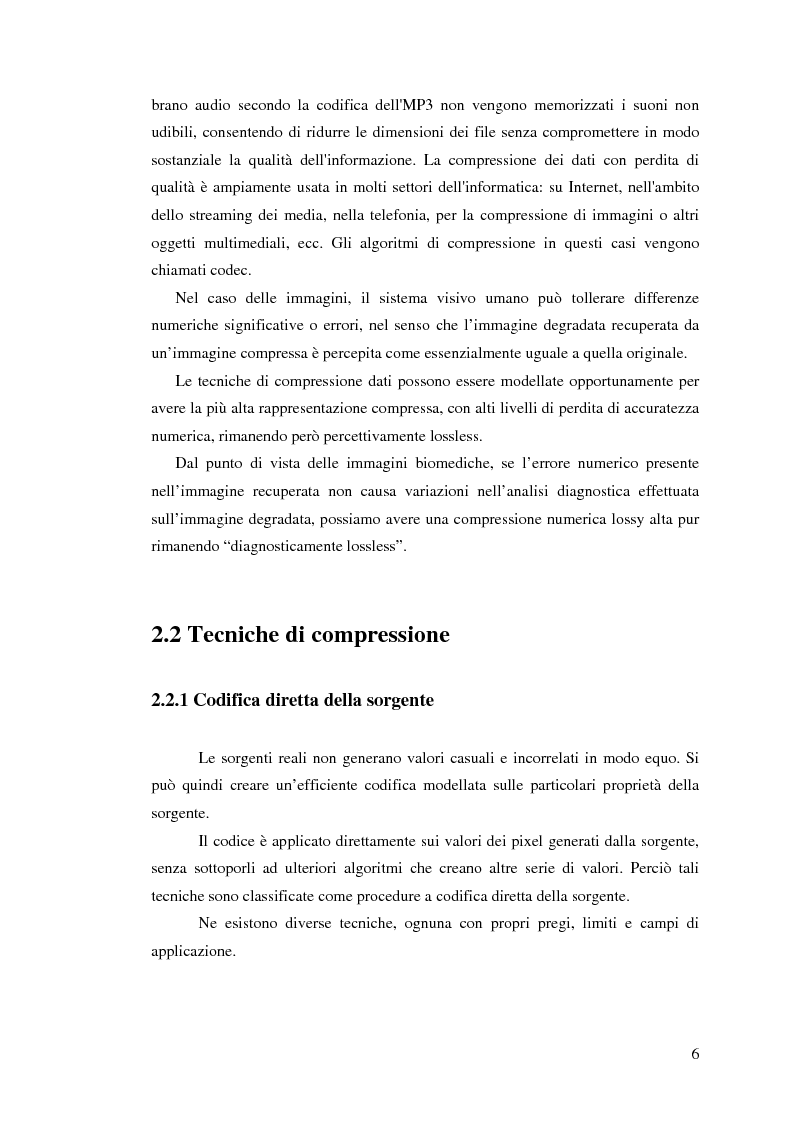 Anteprima della tesi: Elaborazione non lineare di immagini biomediche compresse mediante morfologia differenziale: studio dell'accuratezza e densità spettrale di potenza, Pagina 6
