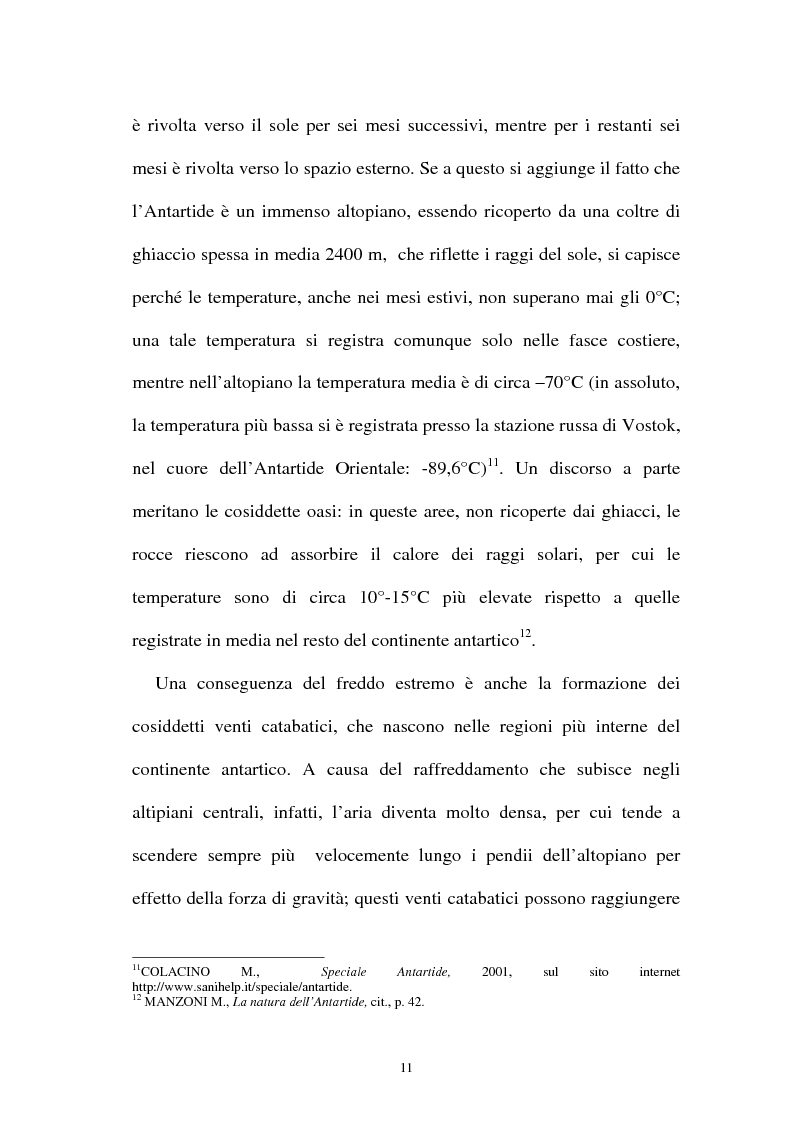 Anteprima della tesi: Il regime giuridico dell'Antartide: protezione dell'ambiente e attività scientifiche, Pagina 11